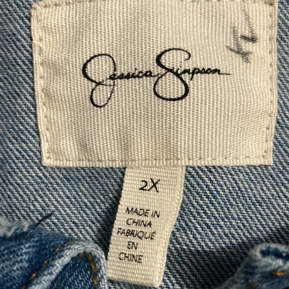 Jessica simpson xxl denim jacket with embroidery - Picture 4 of 5